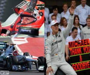 пазл Михаэль Шумахер ушел из F1 Гран-при Бразилии 2012